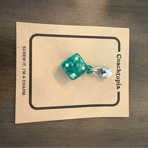 Coachtopia Green Dice Bag Charm